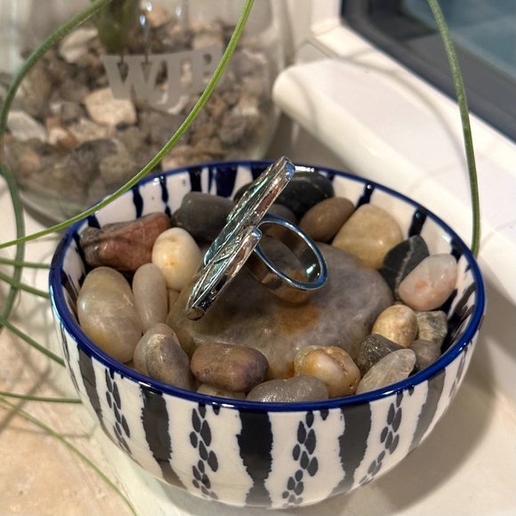 House of Harlow 1960 Triple Arrowhead & Pave Crystal Statement Ring Black Silver - Picture 14 of 16